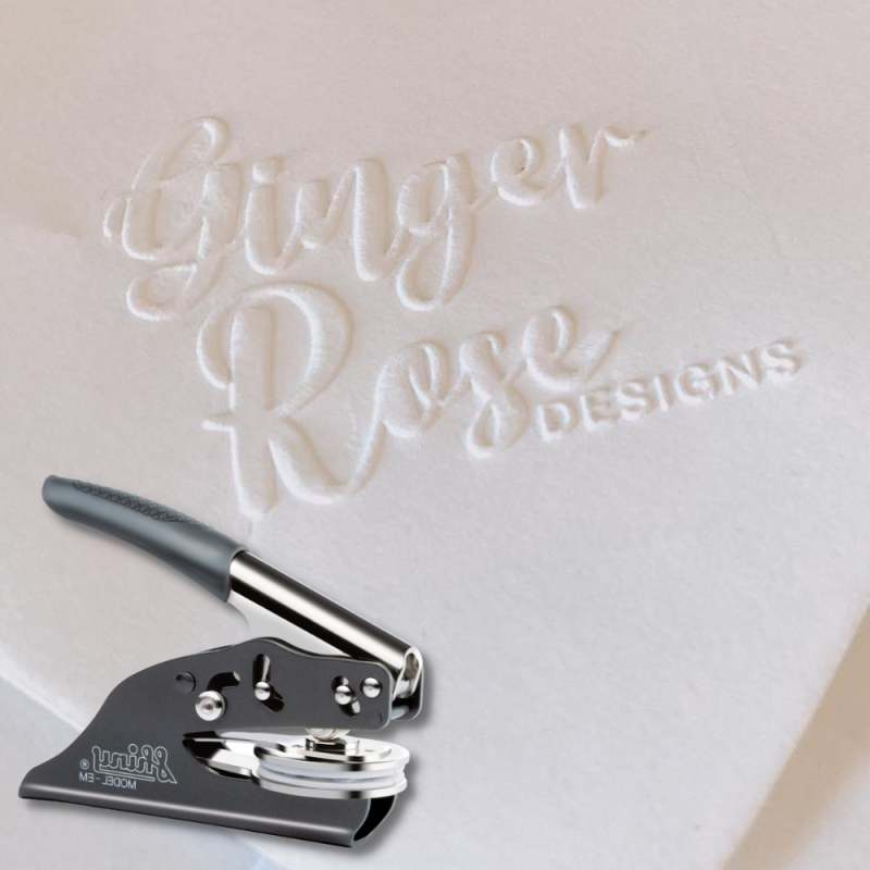 Custom Logo Embossing Seal 40 x 40mm Square Stamps Direct Ltd