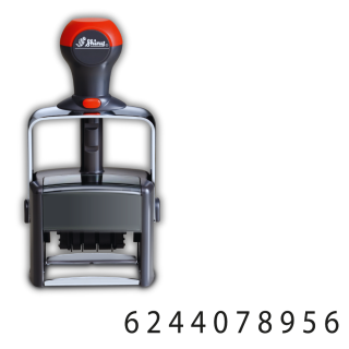 10 Wheel Self-inking Number Stamp H-6510  (replaces E-9510)-H-6510